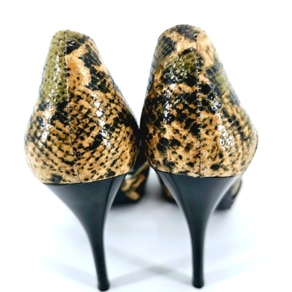 Guess GF Hedley Women's 6.5M  Reptile Print Open Toe Platform 4.5" Heel Stiletto - Picture 10 of 10